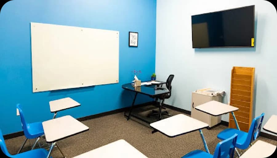 A physical Prepaze Academy learning center classroom ready for tutoring and enrichment programs